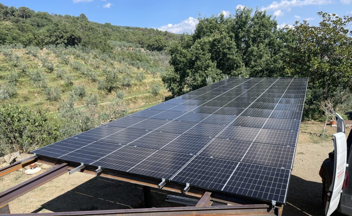 impianto fotovoltaico Loro Ciuffenna